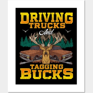 Driving Trucks Tagging Bucks Posters and Art